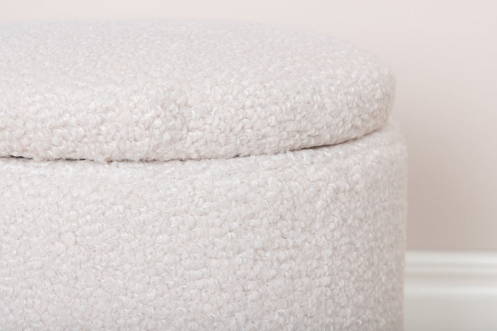 Venture Home Limpen Pouf - / Offwhite Teddy