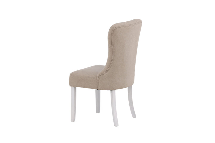 Venture Home Vista Dining Chair 2-pack  -  White / Beige Linen