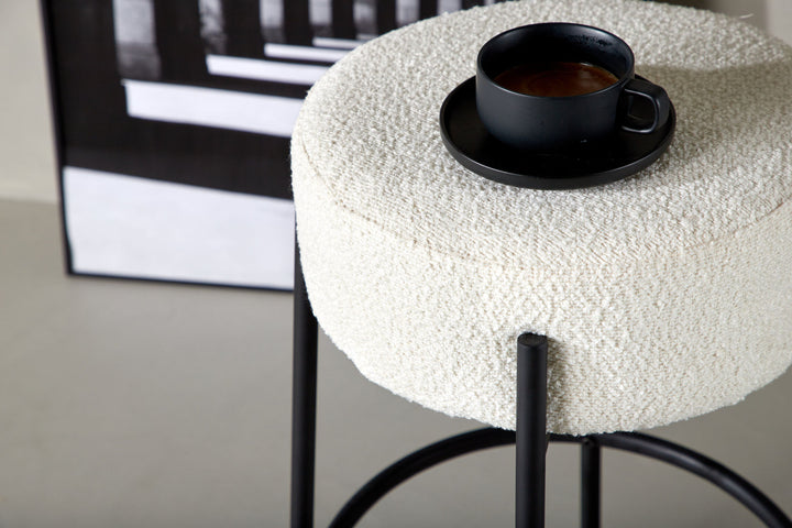 Venture Home Tucson Bar Chair Large - Black / White Boucle