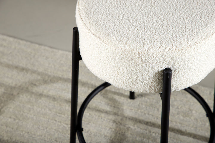 Venture Home Tucson Bar Chair Small - Black / White Boucle