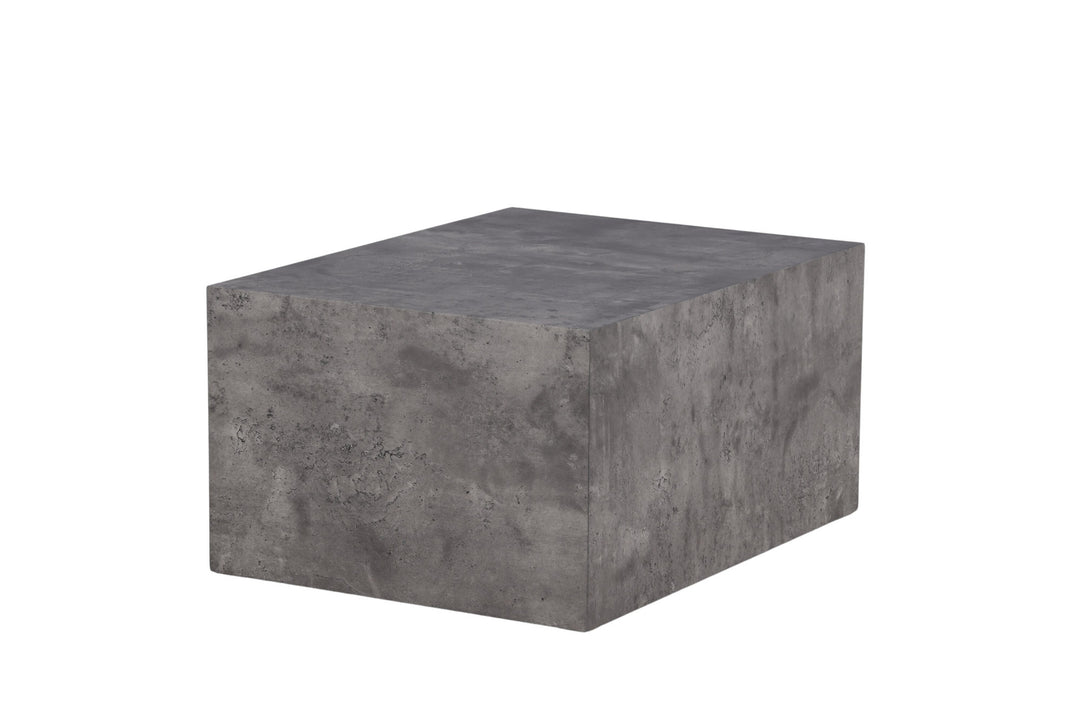 Venture Home York Low Sofa Table - Grey / Marble look MDF