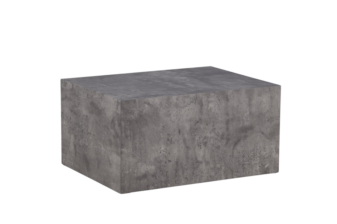 Venture Home York Low Sofa Table - Grey / Marble look MDF