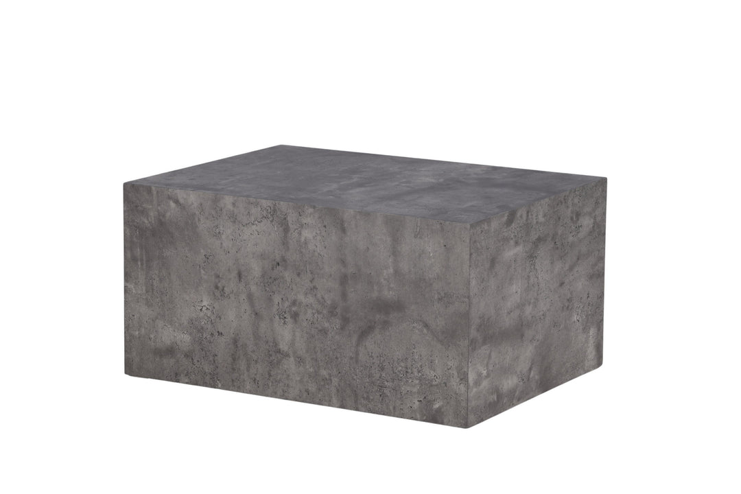 Venture Home York Low Sofa Table - Grey / Marble look MDF
