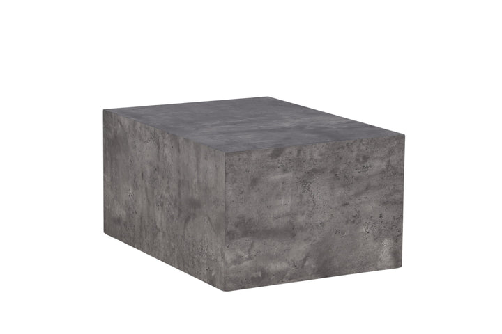 Venture Home York Low Sofa Table - Grey / Marble look MDF