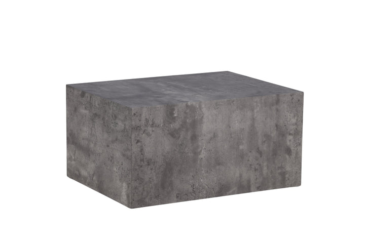 Venture Home York Low Sofa Table - Grey / Marble look MDF