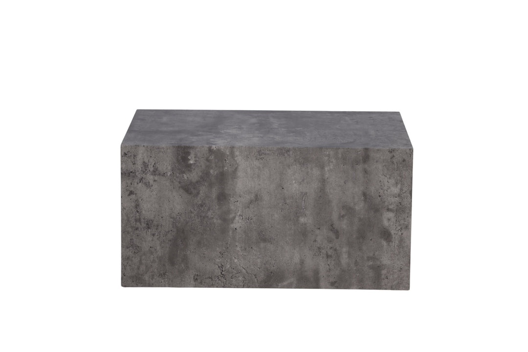 Venture Home York Low Sofa Table - Grey / Marble look MDF
