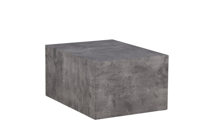 Venture Home York Low Sofa Table - Grey / Marble look MDF