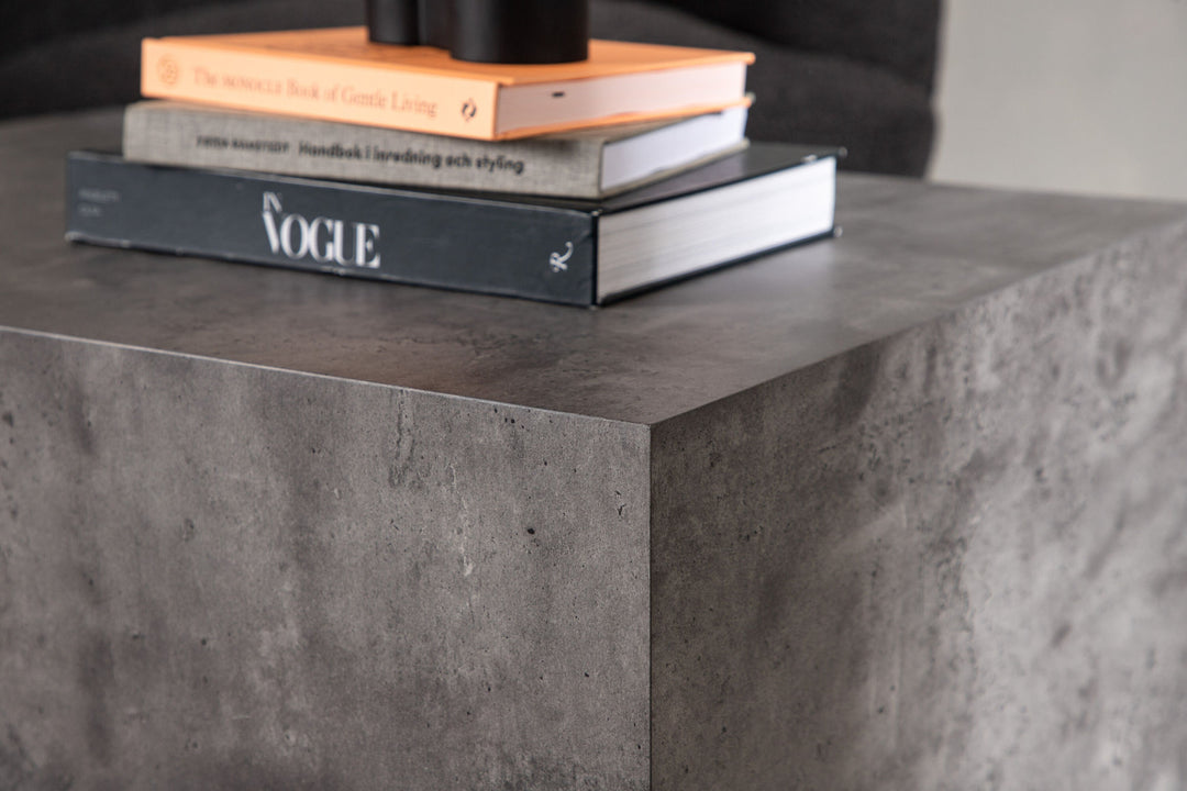 Venture Home York Low Sofa Table - Grey / Marble look MDF