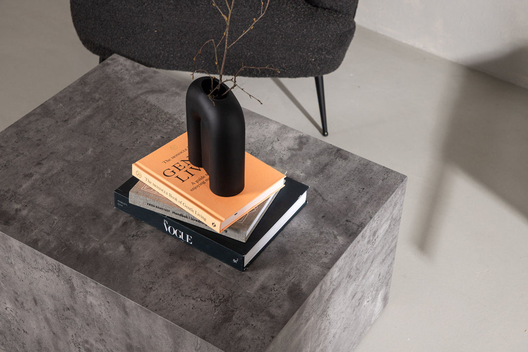 Venture Home York Low Sofa Table - Grey / Marble look MDF
