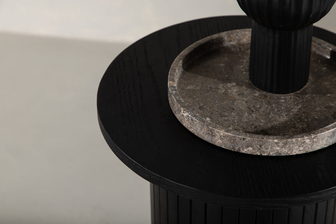 Venture Home Bianca Side Table - Black Veneer