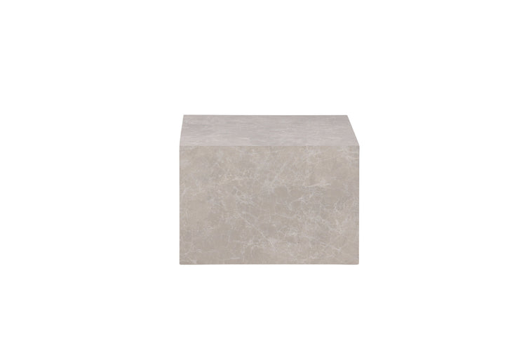 Venture Home York Low Sofa Table - Beige / Marble look MDF
