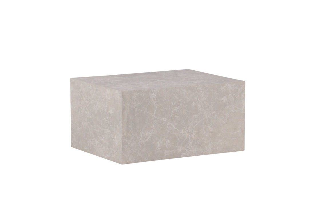 Venture Home York Low Sofa Table - Beige / Marble look MDF