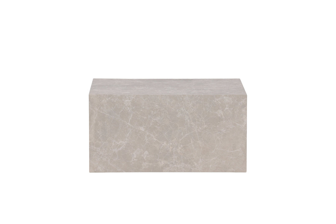 Venture Home York Low Sofa Table - Beige / Marble look MDF