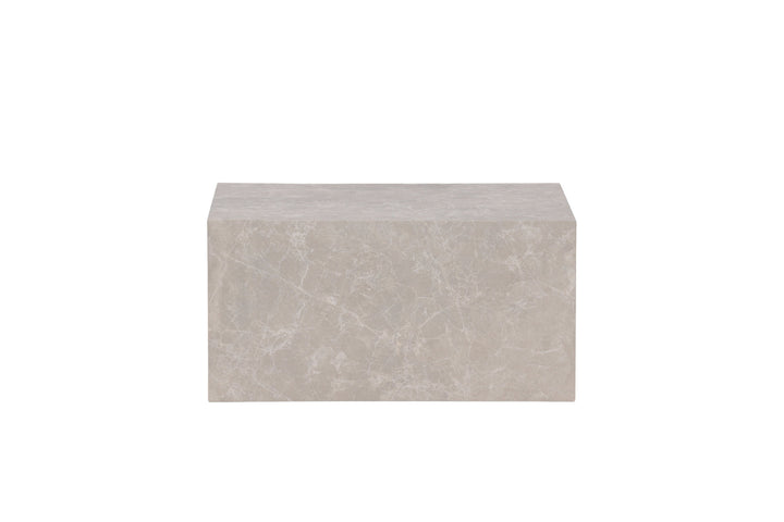Venture Home York Low Sofa Table - Beige / Marble look MDF