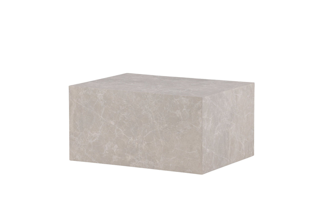 Venture Home York Low Sofa Table - Beige / Marble look MDF