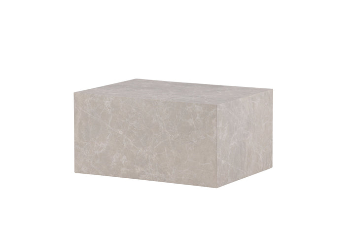 Venture Home York Low Sofa Table - Beige / Marble look MDF