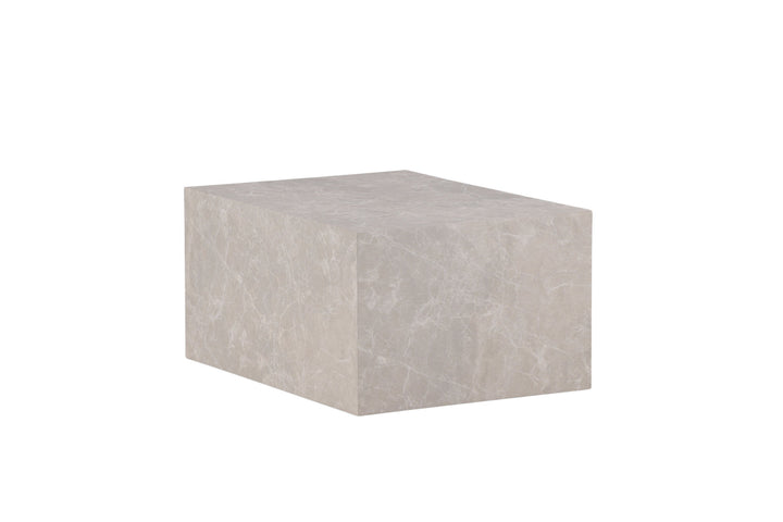 Venture Home York Low Sofa Table - Beige / Marble look MDF