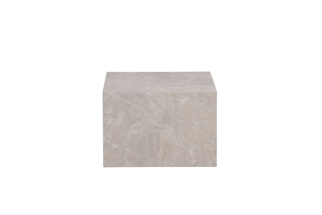 Venture Home York Low Sofa Table - Beige / Marble look MDF
