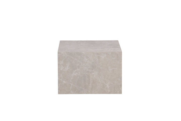 Venture Home York Low Sofa Table - Beige / Marble look MDF
