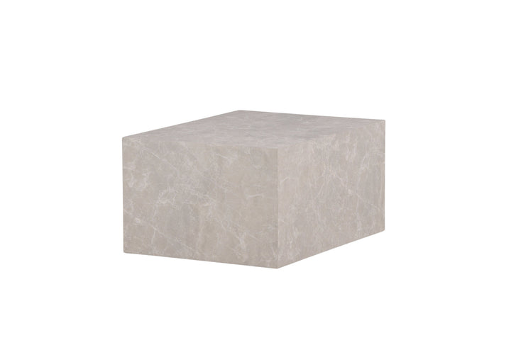 Venture Home York Low Sofa Table - Beige / Marble look MDF