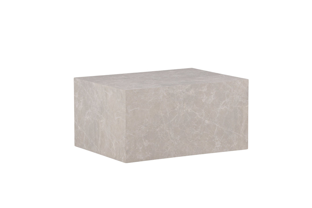 Venture Home York Low Sofa Table - Beige / Marble look MDF