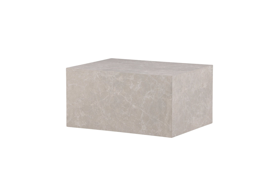 Venture Home York Low Sofa Table - Beige / Marble look MDF