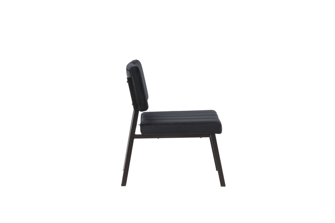 Venture Home Monett Single Sofa 2-pack - Black / Black Velvet