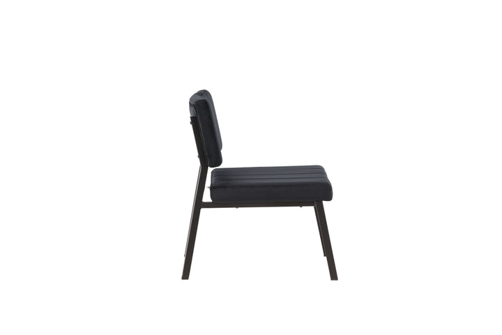 Venture Home Monett Single Sofa 2-pack - Black / Black Velvet