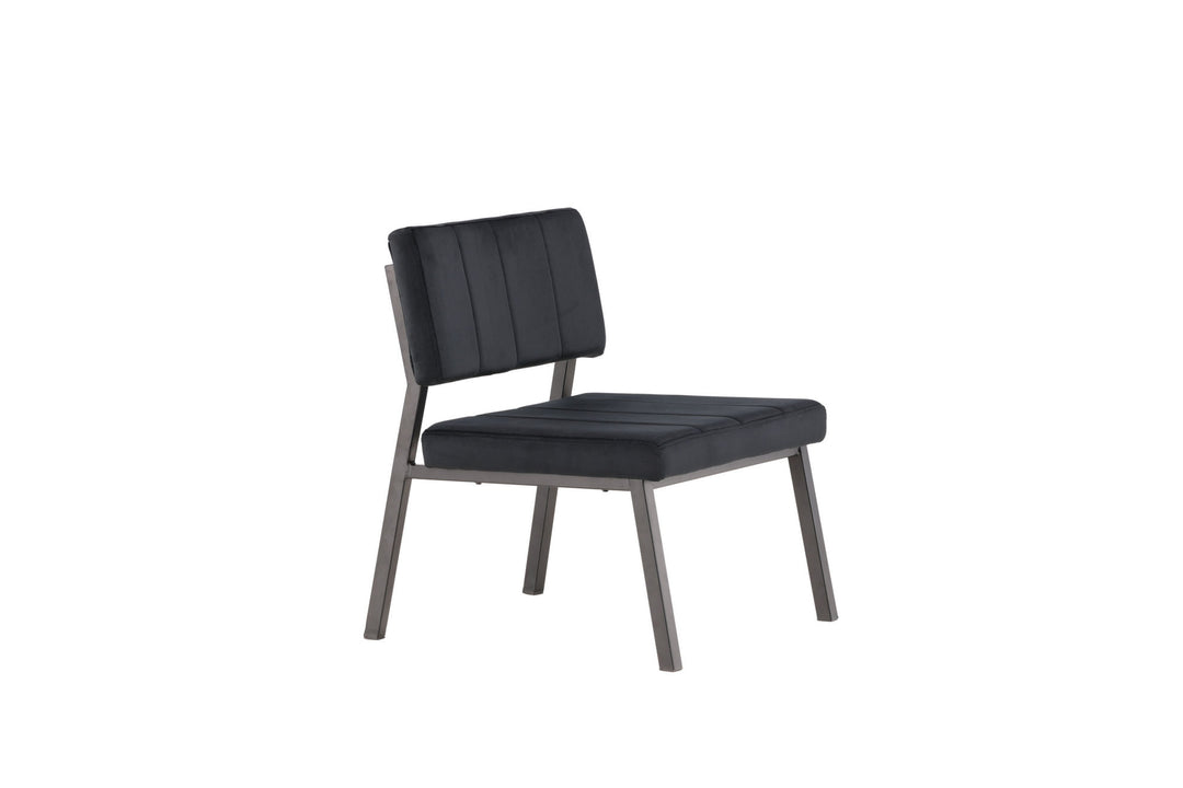 Venture Home Monett Single Sofa 2-pack - Black / Black Velvet