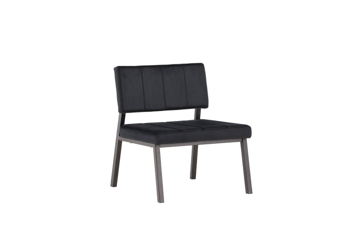 Venture Home Monett Single Sofa 2-pack - Black / Black Velvet