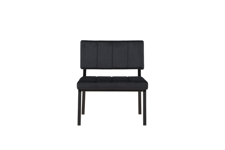 Venture Home Monett Single Sofa 2-pack - Black / Black Velvet