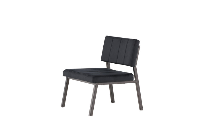 Venture Home Monett Single Sofa 2-pack - Black / Black Velvet