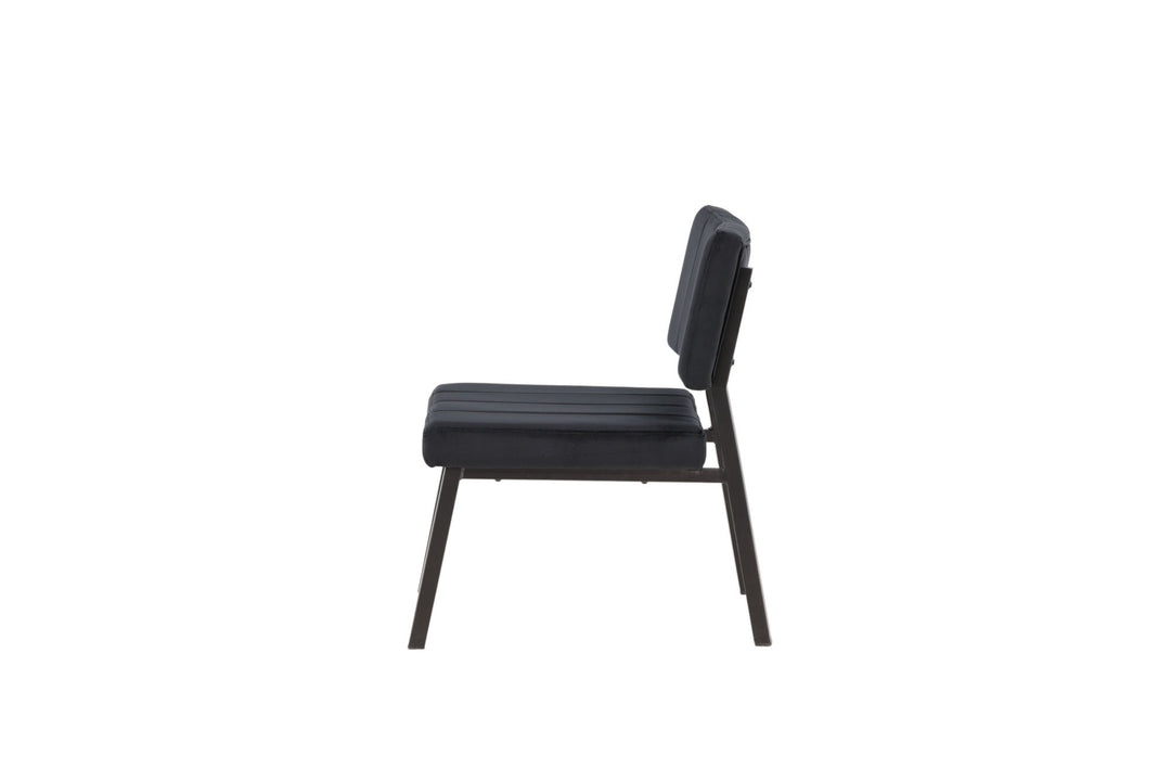 Venture Home Monett Single Sofa 2-pack - Black / Black Velvet