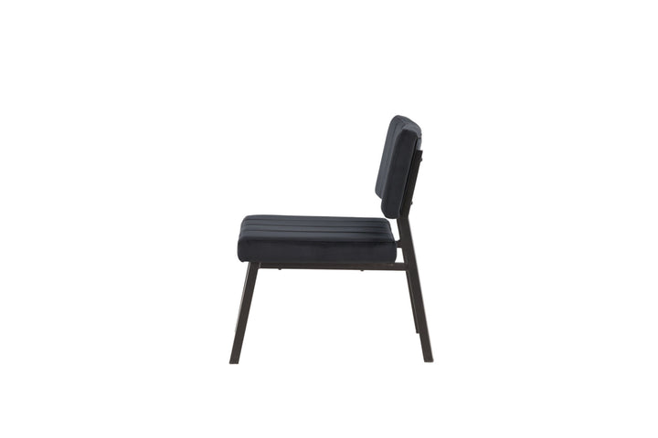 Venture Home Monett Single Sofa 2-pack - Black / Black Velvet