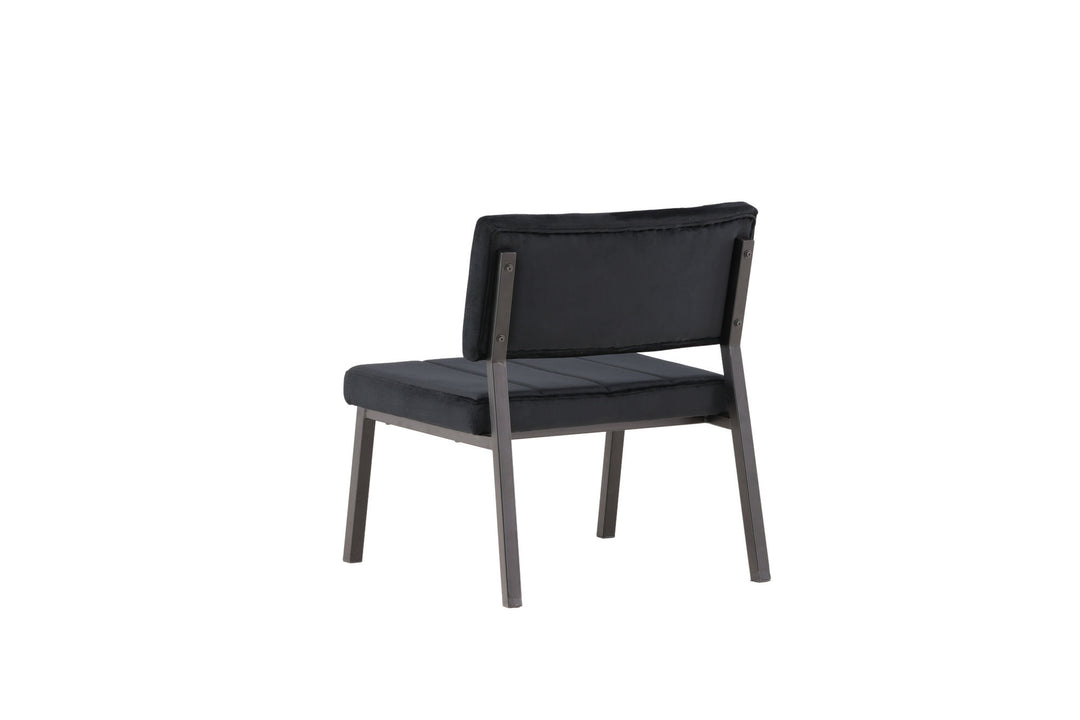 Venture Home Monett Single Sofa 2-pack - Black / Black Velvet