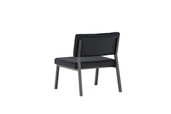 Venture Home Monett Single Sofa 2-pack - Black / Black Velvet