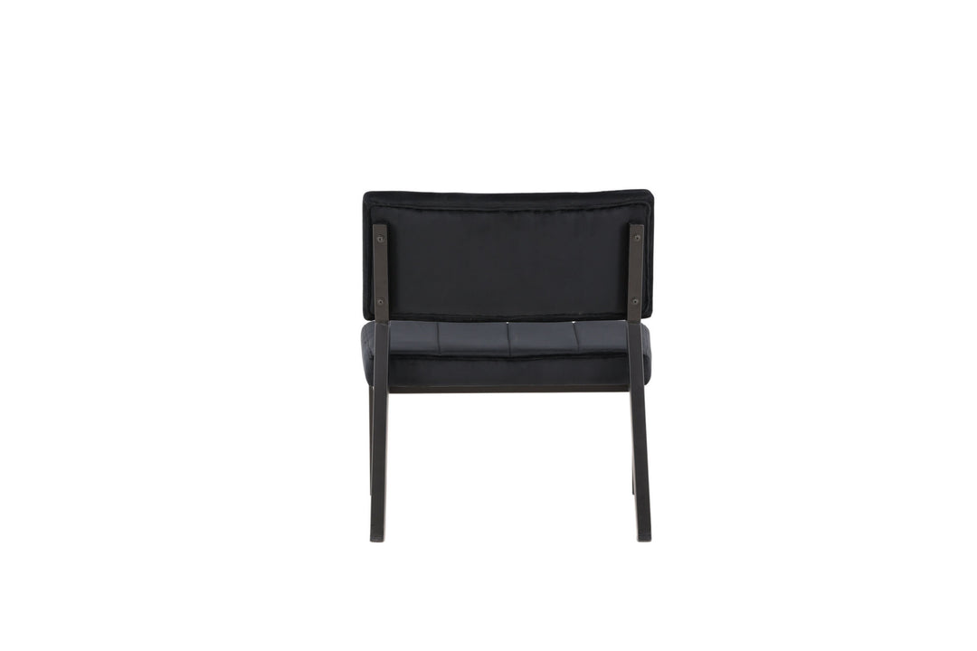 Venture Home Monett Single Sofa 2-pack - Black / Black Velvet