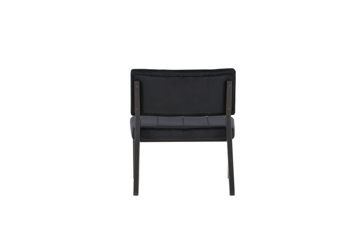 Venture Home Monett Single Sofa 2-pack - Black / Black Velvet