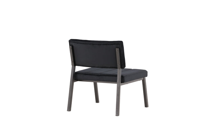 Venture Home Monett Single Sofa 2-pack - Black / Black Velvet