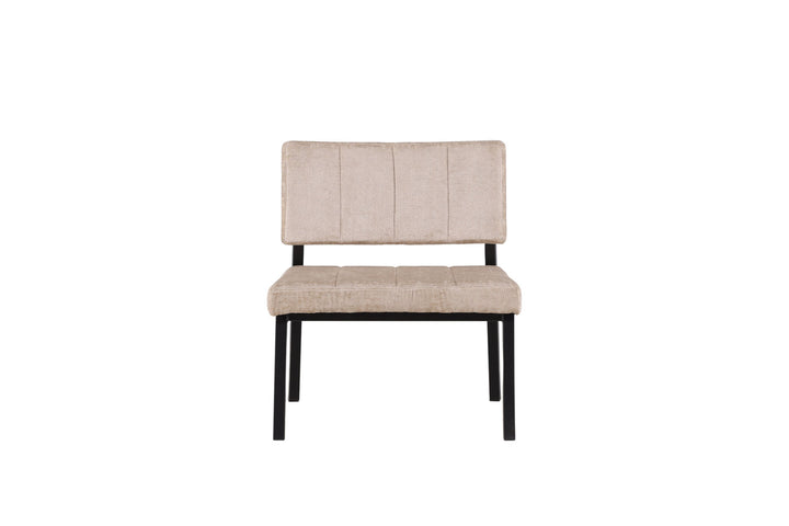 Venture Home Monett Single Sofa 2-pack - Black / Beige Velvet