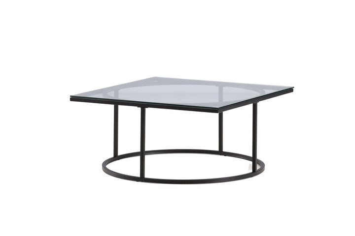 Furniture Fashion Skanör Sofa Table - Black / Clear glass