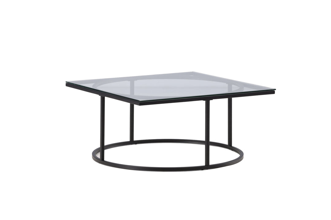 Furniture Fashion Skanör Sofa Table - Black / Clear glass