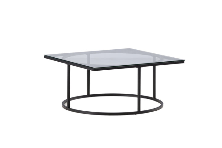 Furniture Fashion Skanör Sofa Table - Black / Clear glass