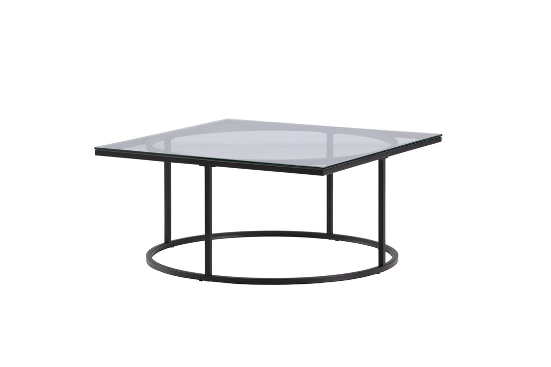 Furniture Fashion Skanör Sofa Table - Black / Clear glass