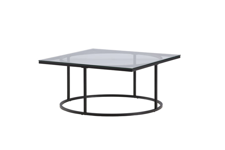 Furniture Fashion Skanör Sofa Table - Black / Clear glass