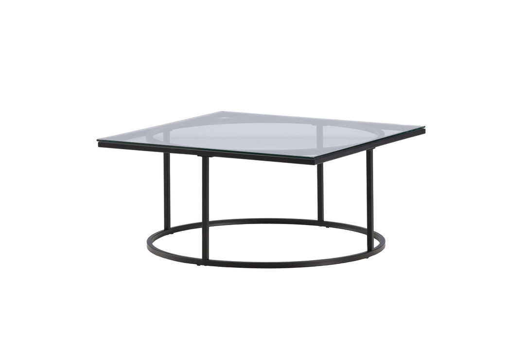 Furniture Fashion Skanör Sofa Table - Black / Clear glass