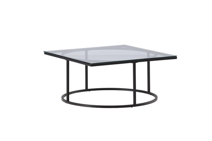 Furniture Fashion Skanör Sofa Table - Black / Clear glass