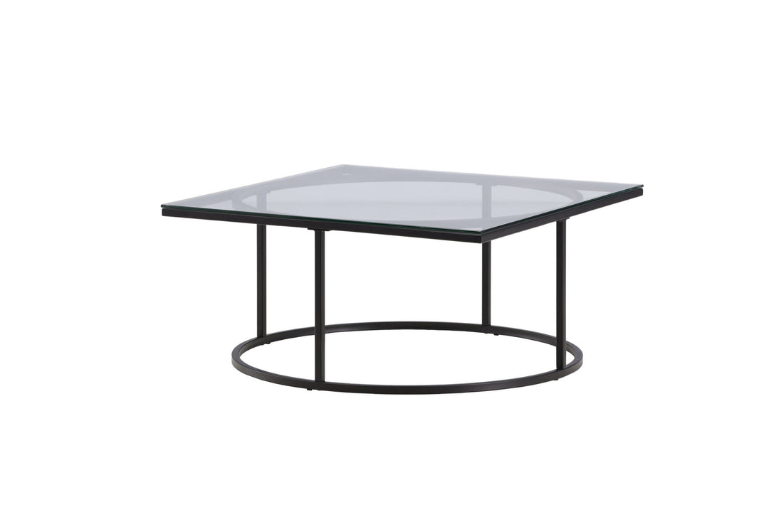 Furniture Fashion Skanör Sofa Table - Black / Clear glass