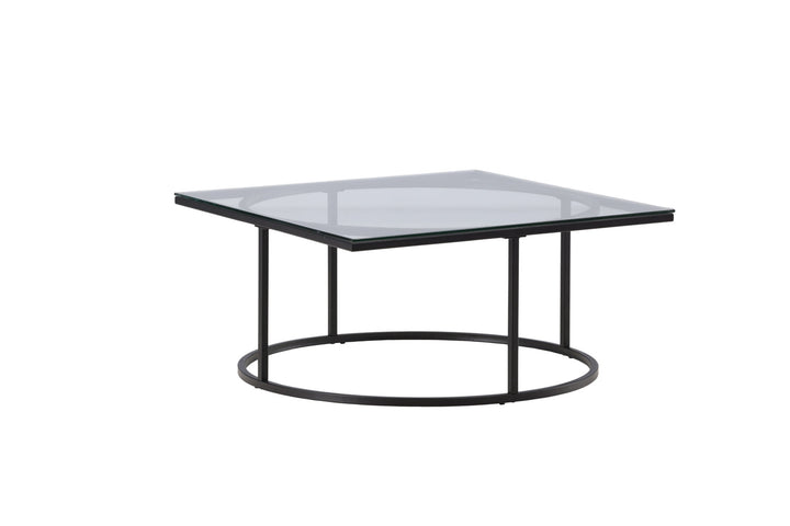 Furniture Fashion Skanör Sofa Table - Black / Clear glass