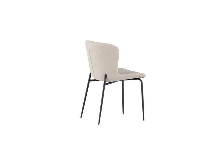 Venture Home Modesto Dining Chair 2-pack - Black / Beige Boucle